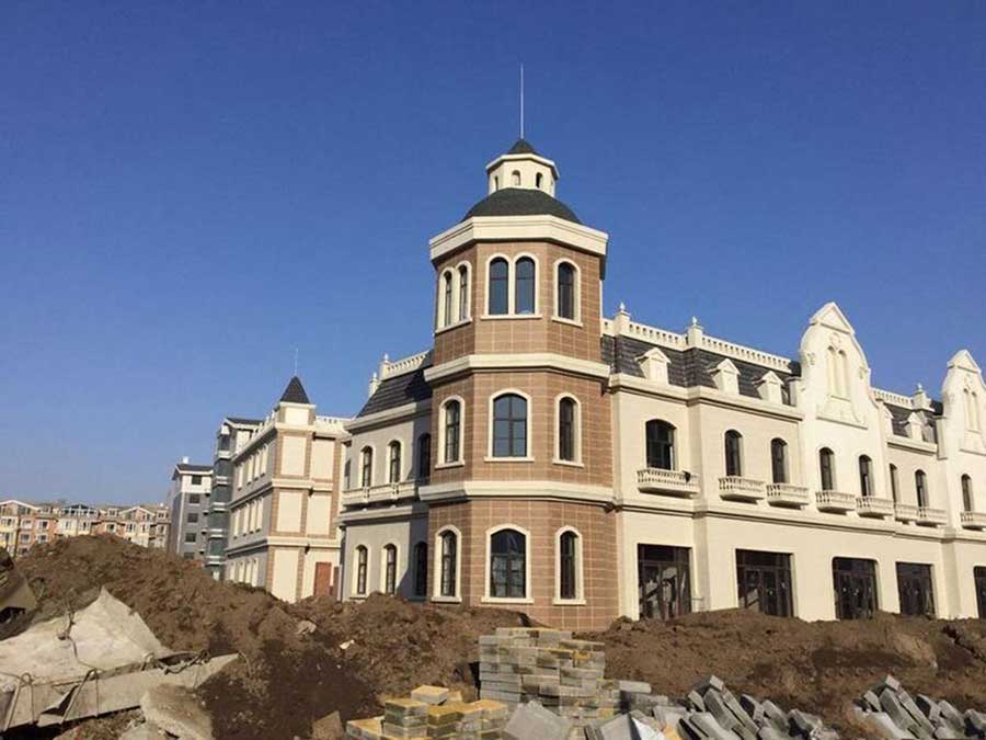 巴黎春天商业小镇施工工程